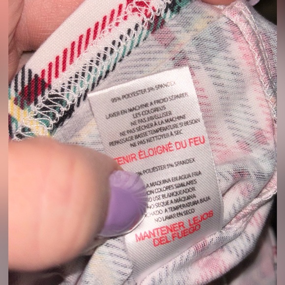 NWT Rae Dunn MERRY Tartan Plaid Notch Collar Pajamas, Size Large soft cozy comfy - Picture 8 of 9